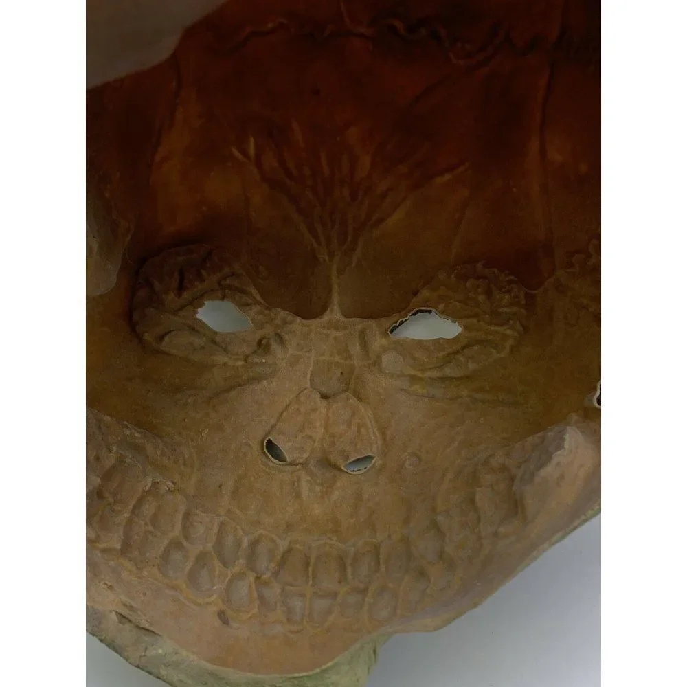 Vintage 1998 Skull Skeleton Head Halloween Mask